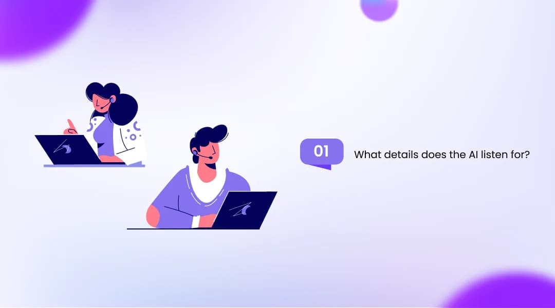How does an AI voice agent figure out what a caller wants