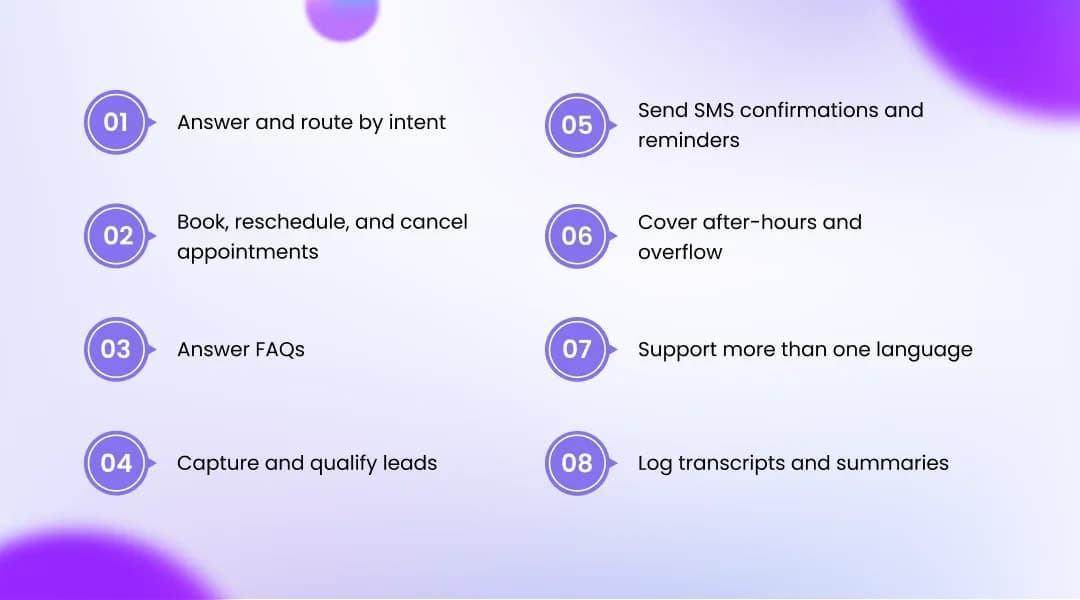 What an AI phone assistant can do